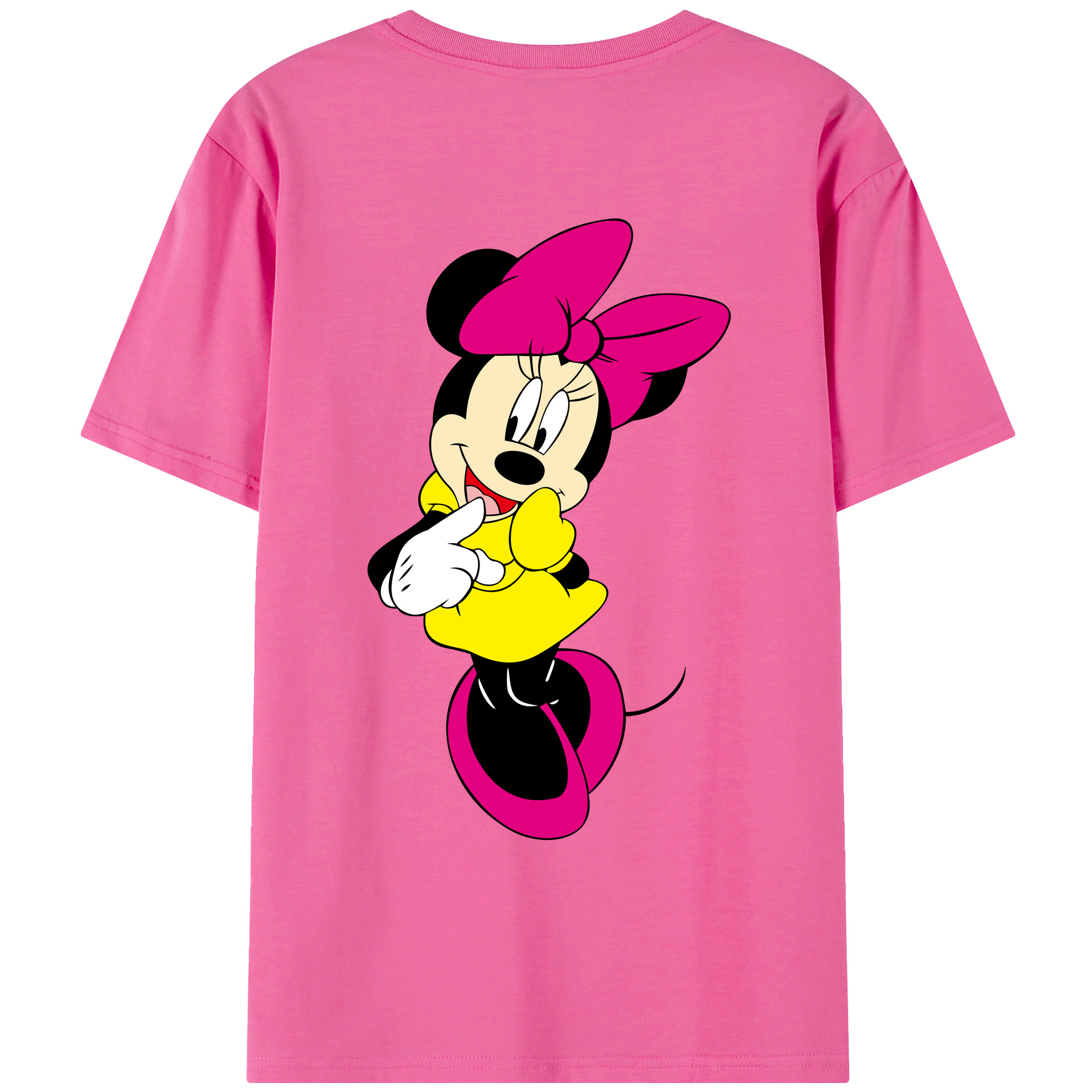 （画像用） ミッキーマウス Mickey Mouse レディース半袖Tシャツ(バックプリント)